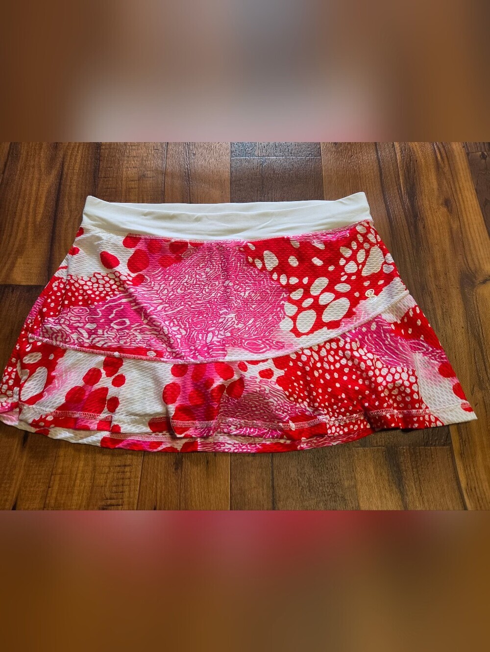 Sofibella Women's Pink & Red Patterned Skirt/Skort Sz XL